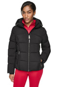 STRETCH HOODED PUFFER JACKET