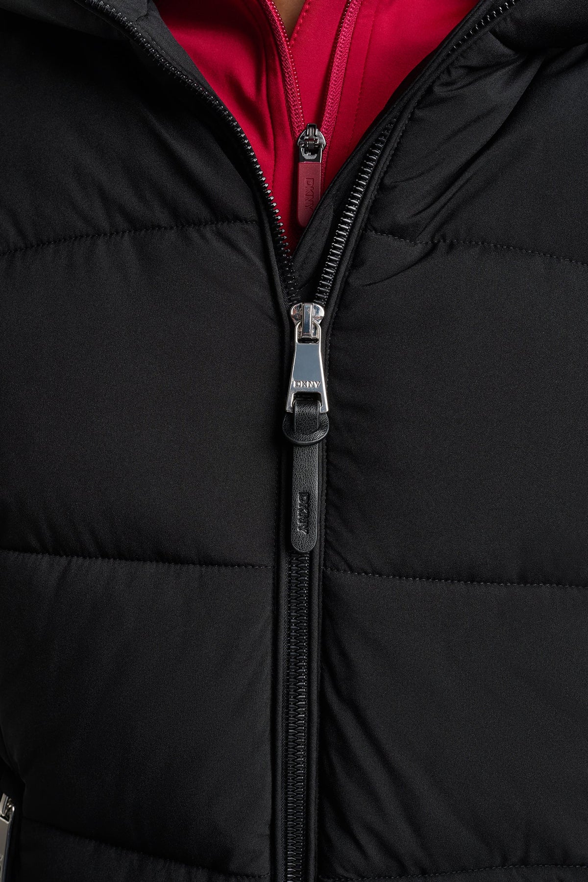STRETCH HOODED PUFFER JACKET