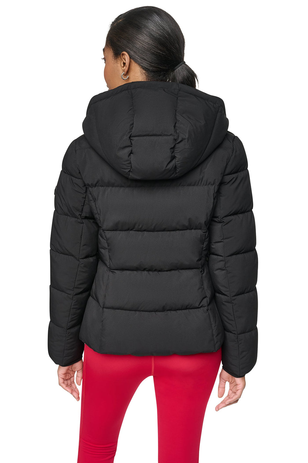 STRETCH HOODED PUFFER JACKET