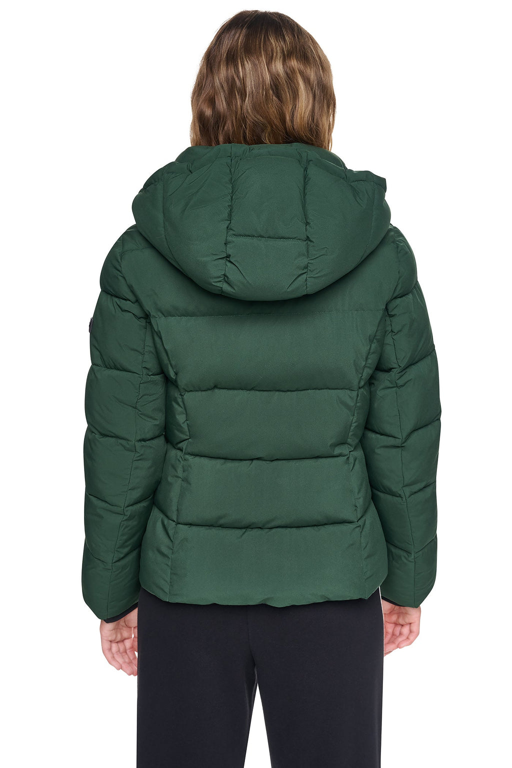 STRETCH HOODED PUFFER JACKET