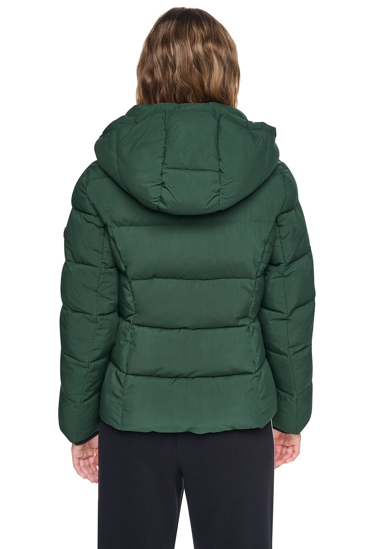 STRETCH HOODED PUFFER JACKET