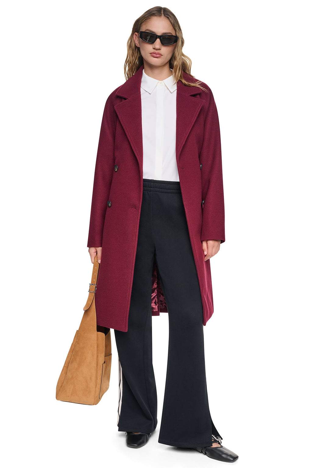 DOUBLE BREASTED WRAP COAT