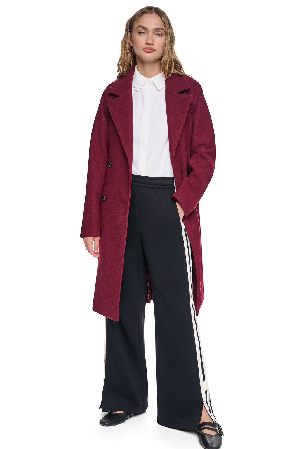 DOUBLE BREASTED WRAP COAT