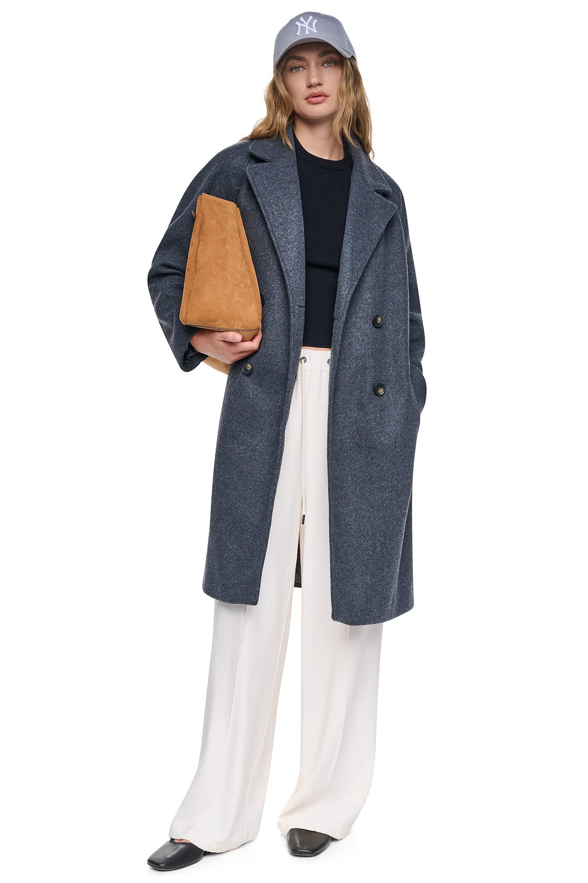 DOUBLE BREASTED WRAP COAT