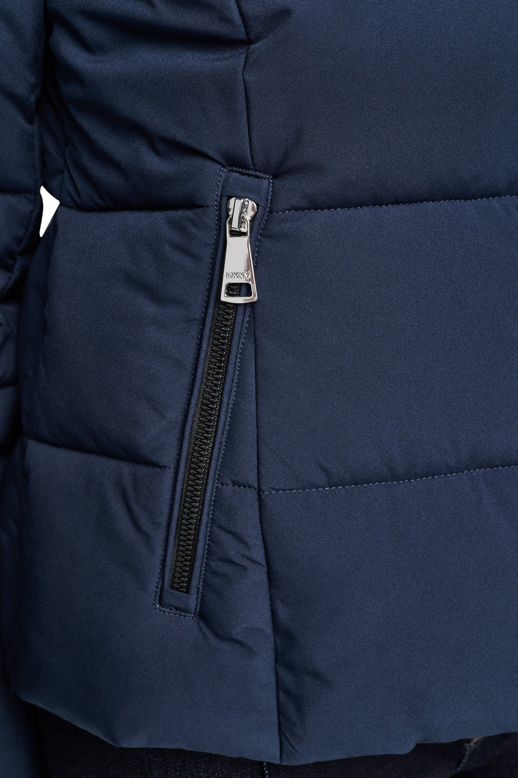 STRETCH HOODED PUFFER JACKET