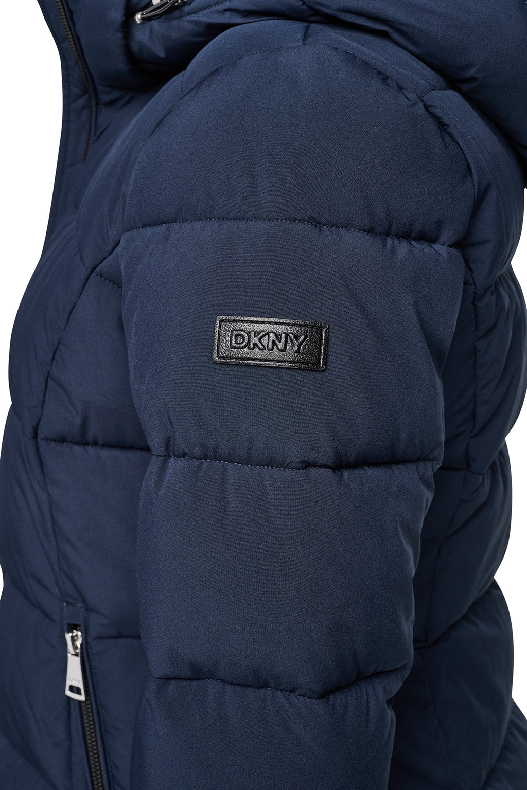 STRETCH HOODED PUFFER JACKET