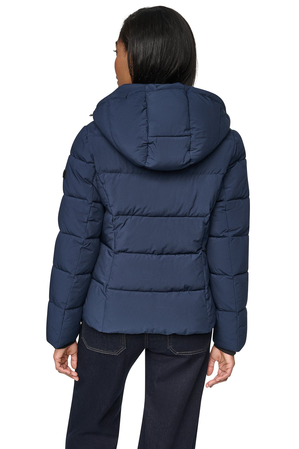 STRETCH HOODED PUFFER JACKET