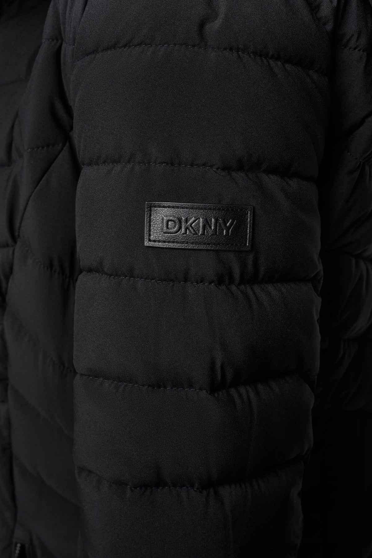 BIB FRONT HOODED PUFFER