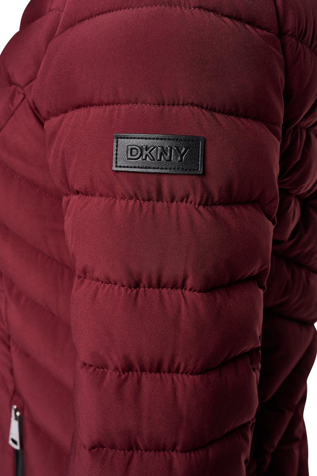 BIB FRONT HOODED PUFFER