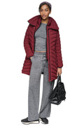 BIB FRONT HOODED PUFFER