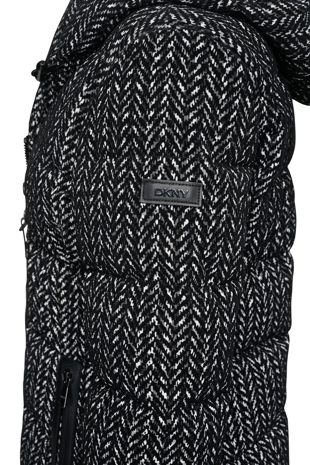 MAXI HOODED PUFFER COAT WITH INNER BIB