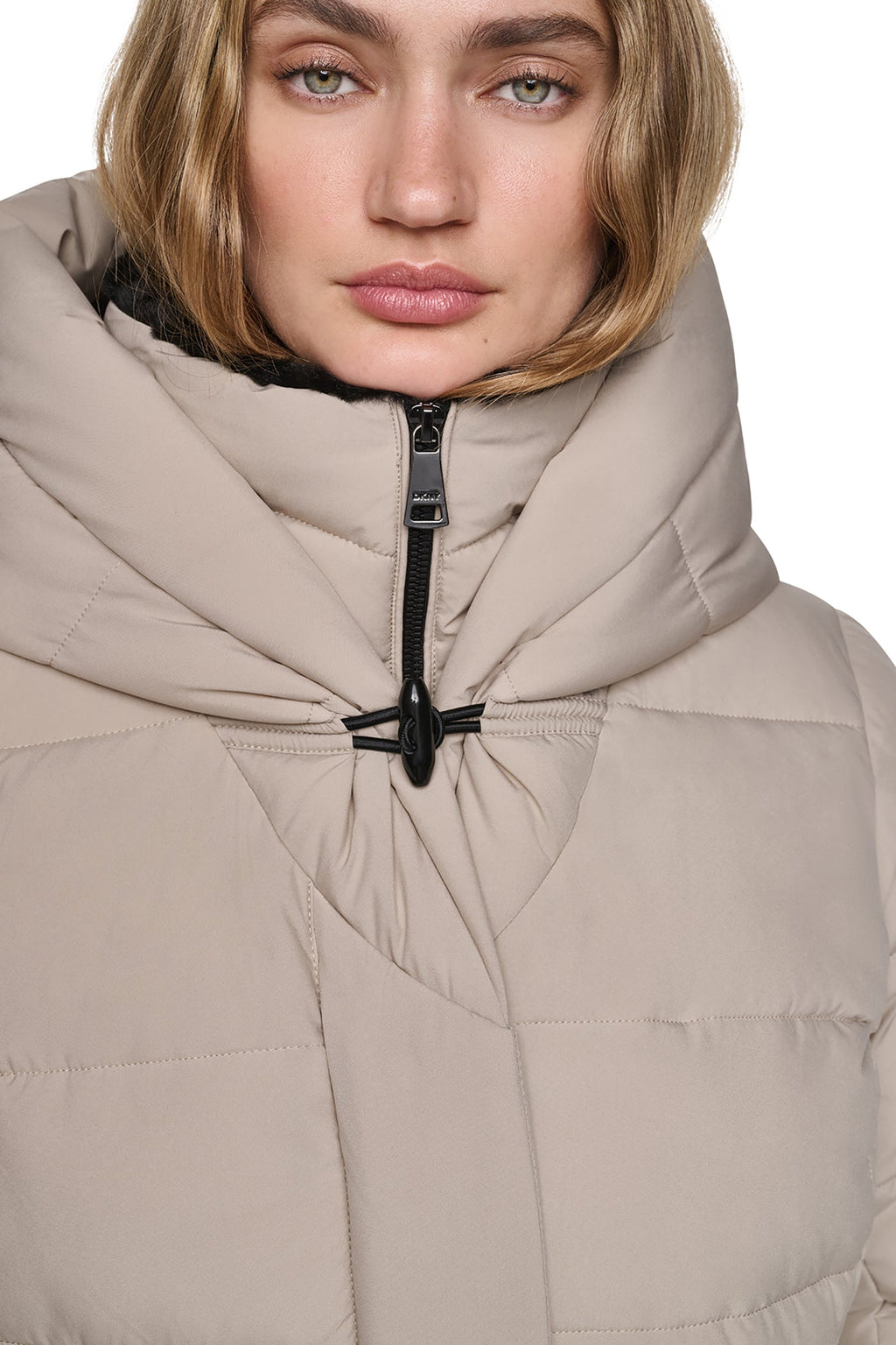 LONG BELTED LAYERED PUFFER