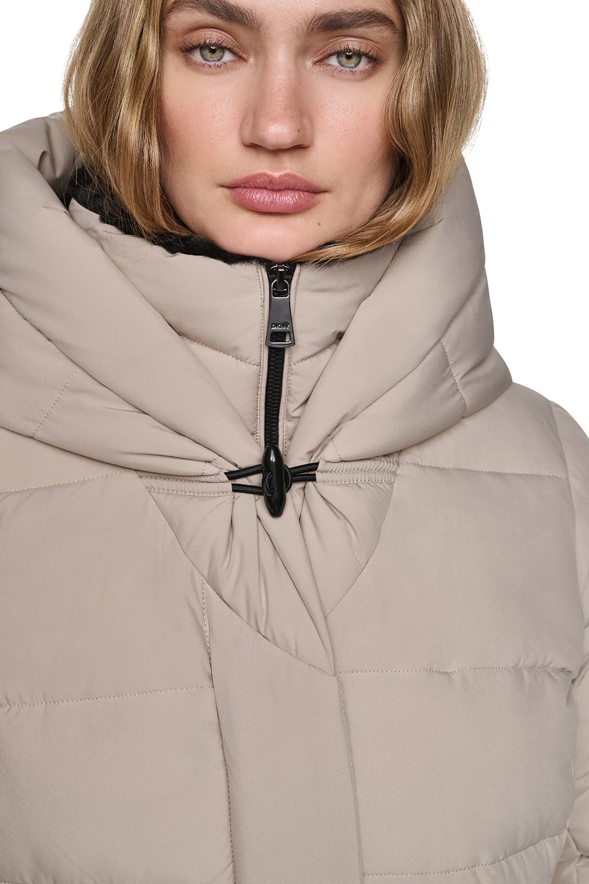 LONG BELTED LAYERED PUFFER