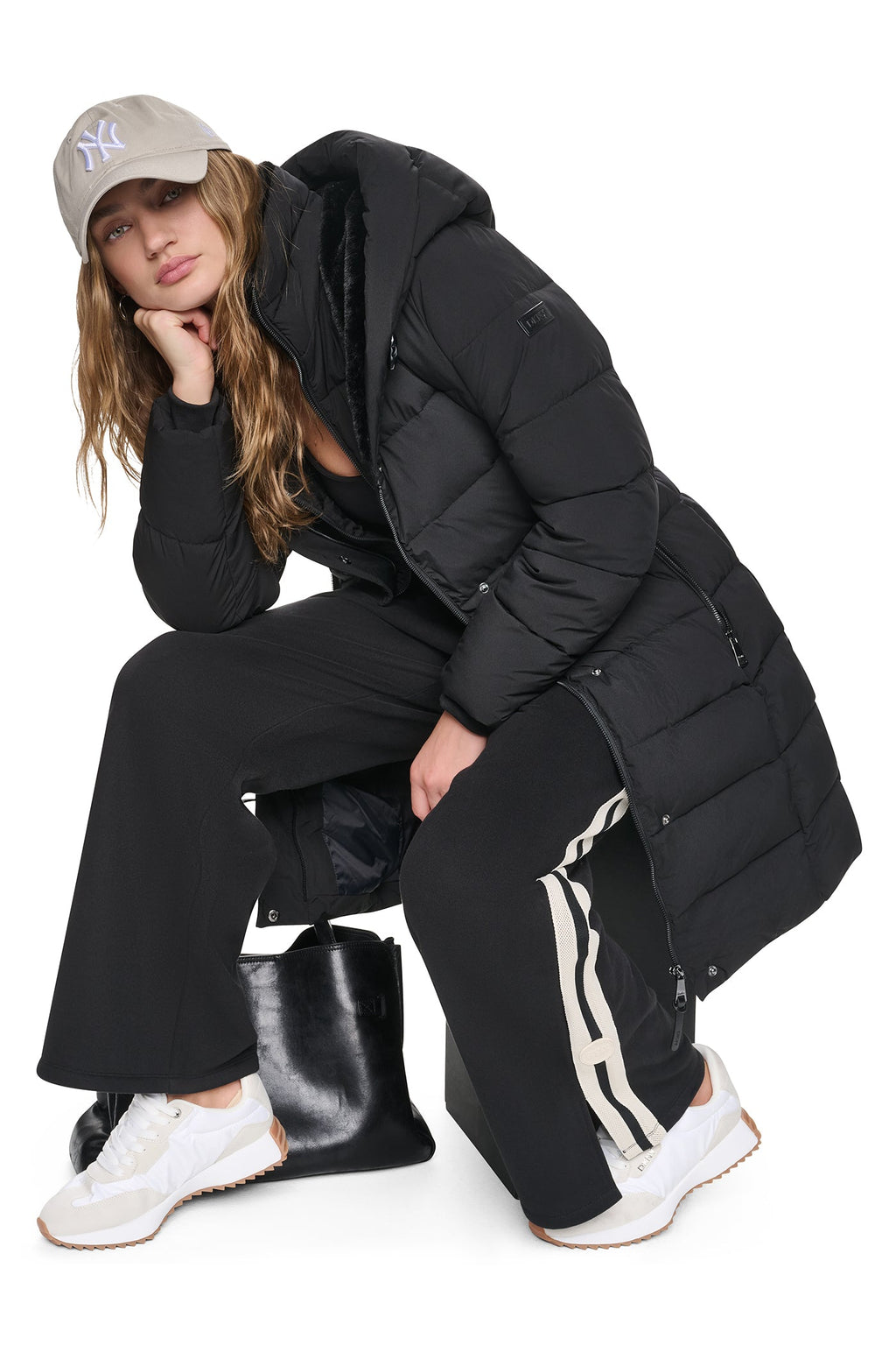 LONG BELTED LAYERED PUFFER