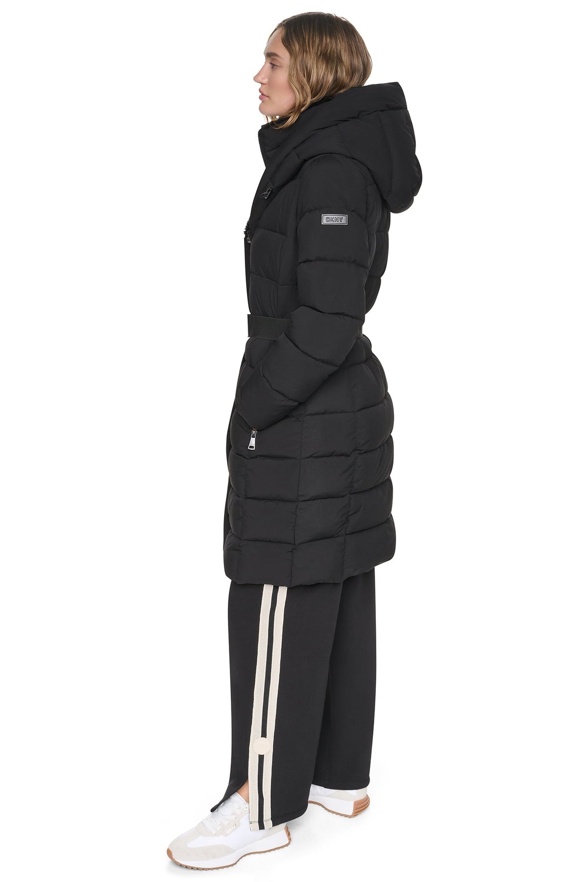 LONG BELTED LAYERED PUFFER