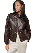 VEGAN LEATHER BOMBER