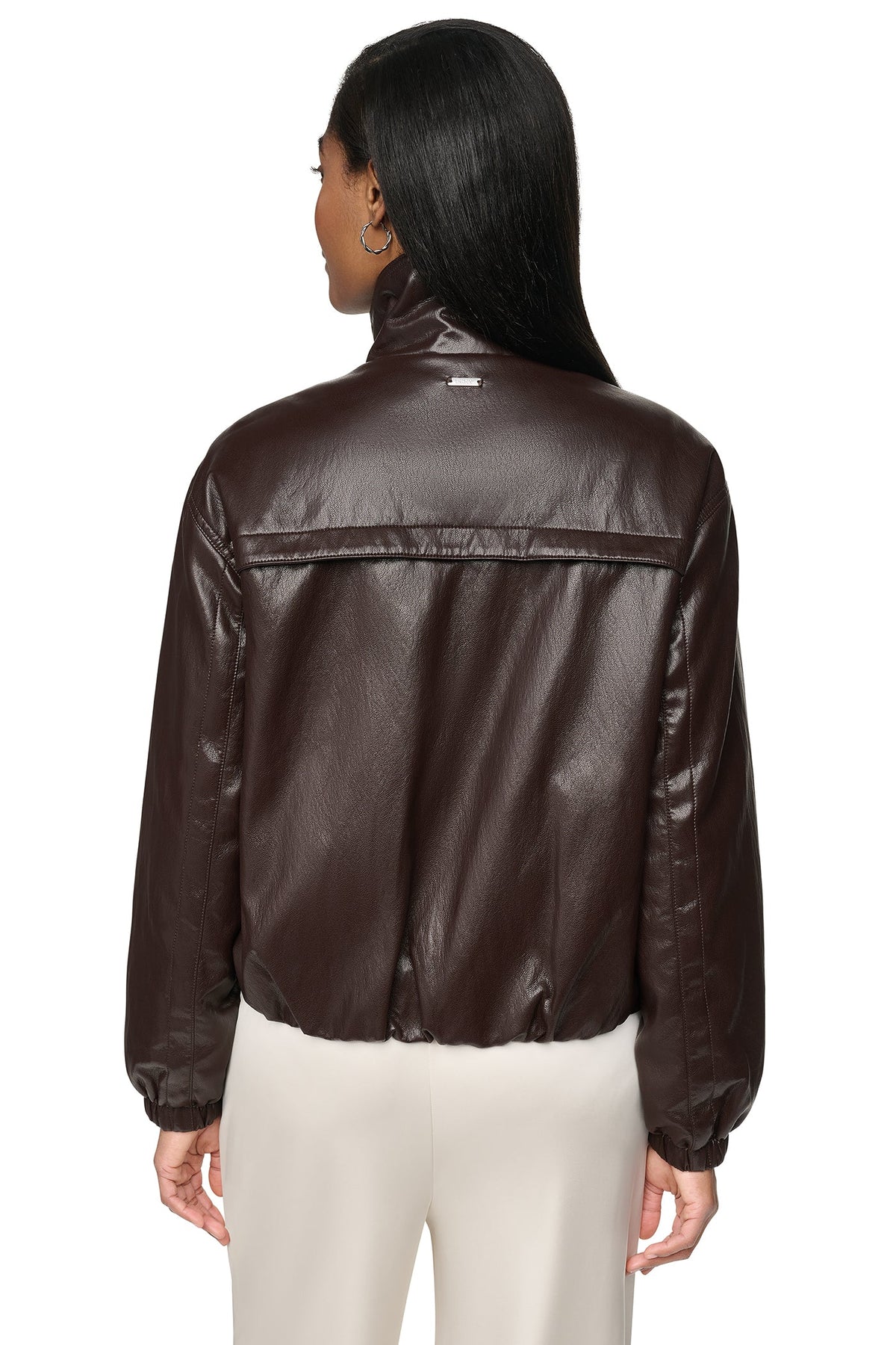 VEGAN LEATHER BOMBER