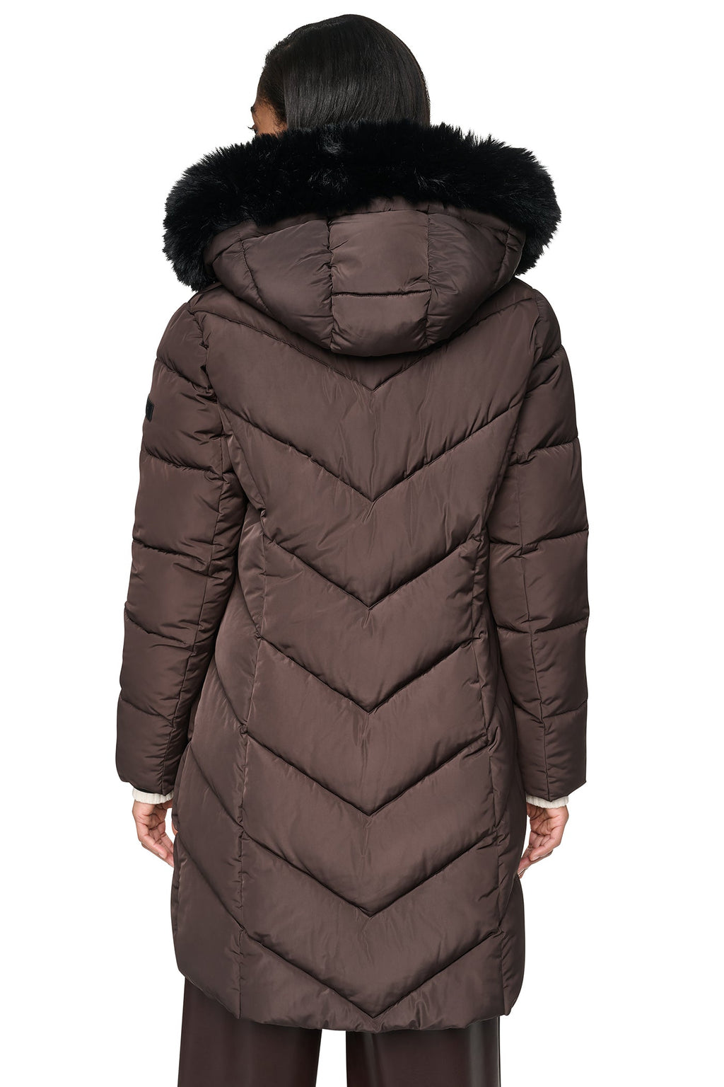 WALKER WITH FAUX FUR LINED HOOD
