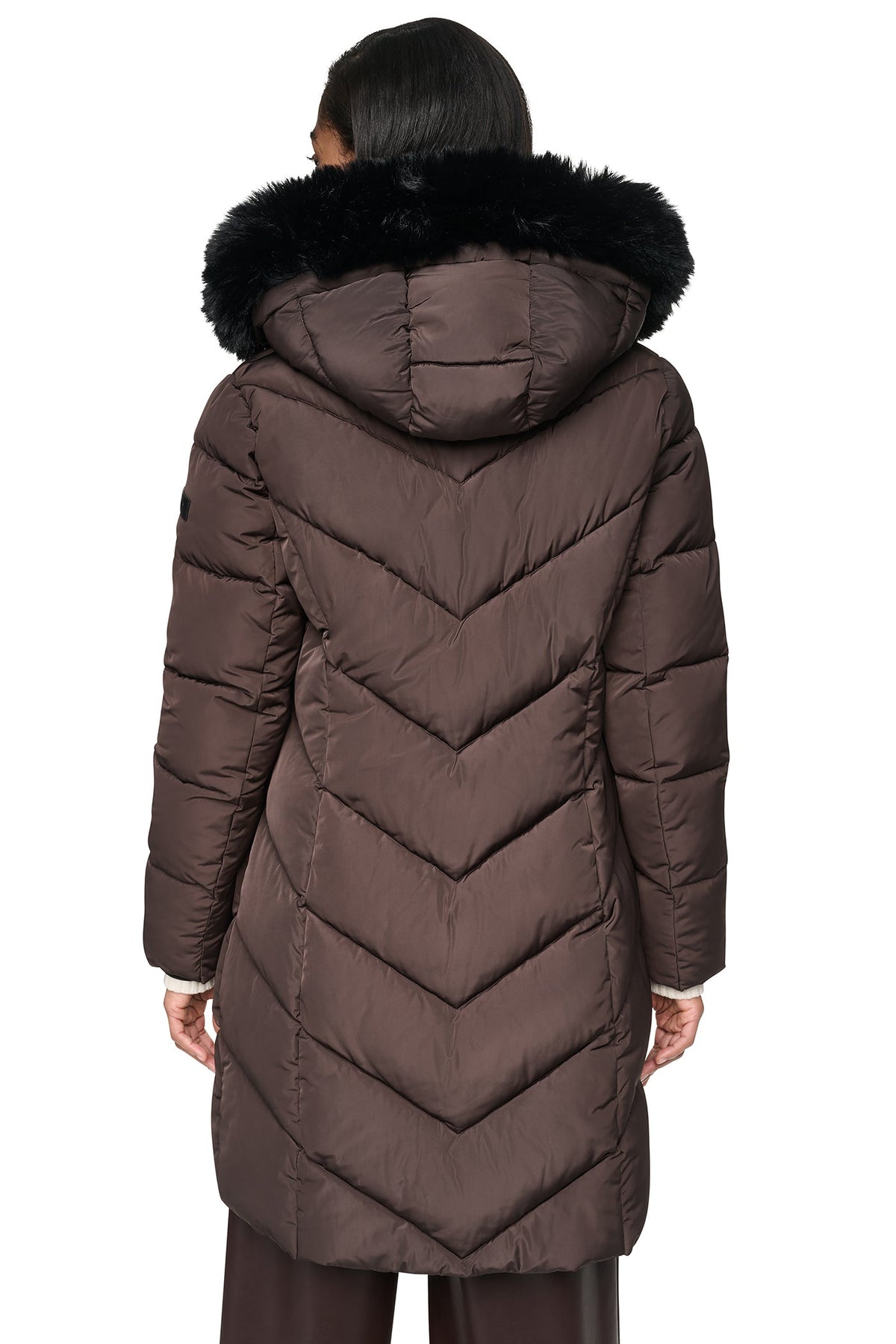 WALKER WITH FAUX FUR LINED HOOD