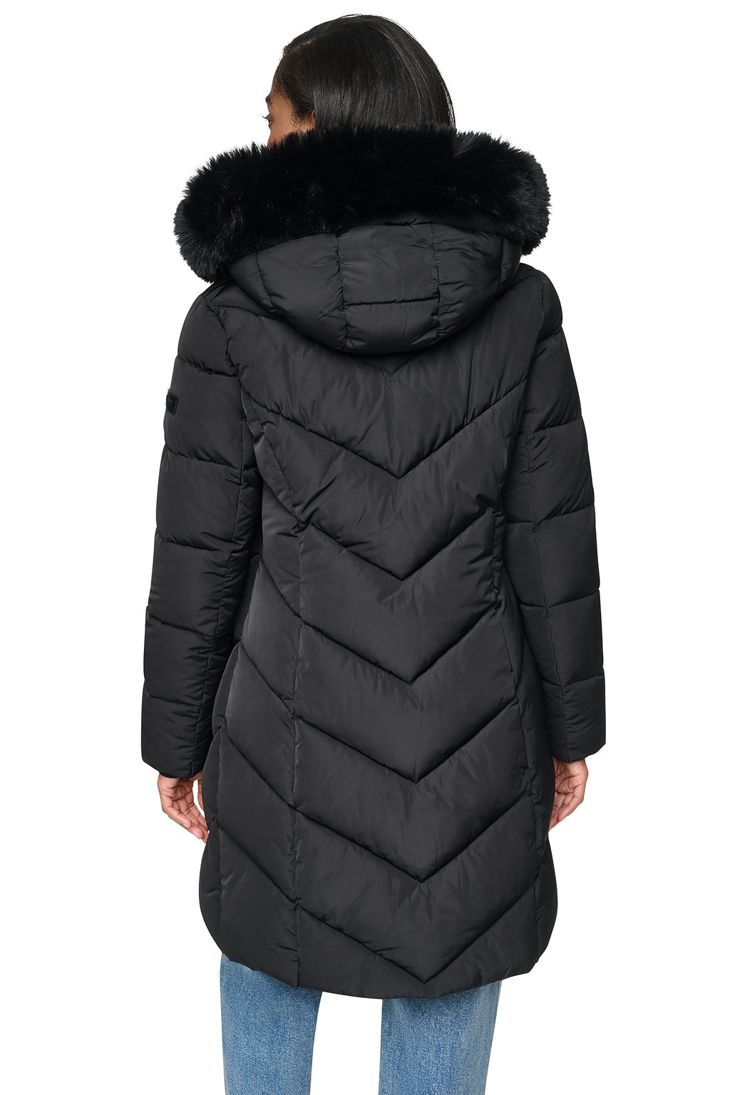 WALKER WITH FAUX FUR LINED HOOD