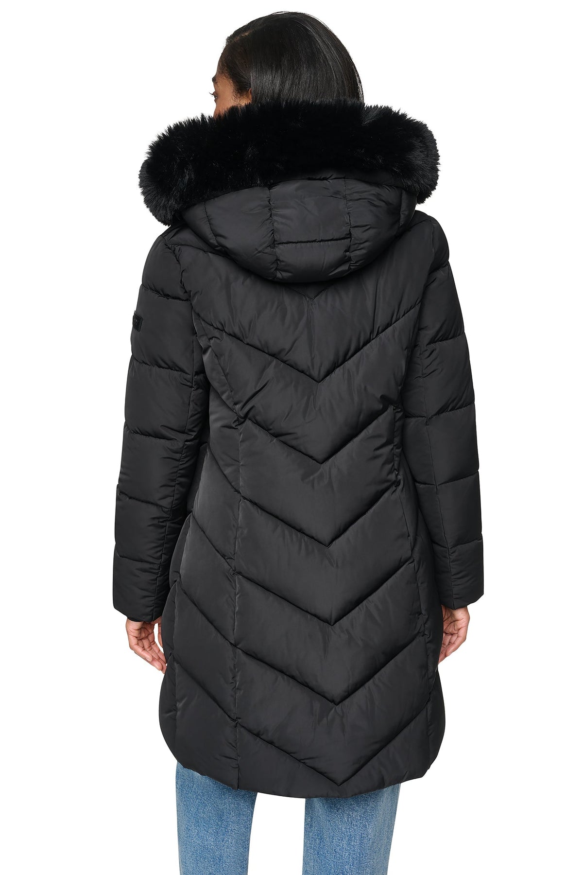 WALKER WITH FAUX FUR LINED HOOD