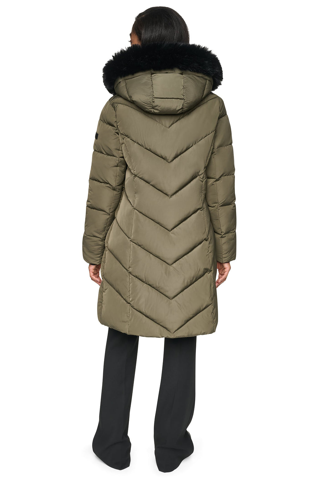 WALKER WITH FAUX FUR LINED HOOD
