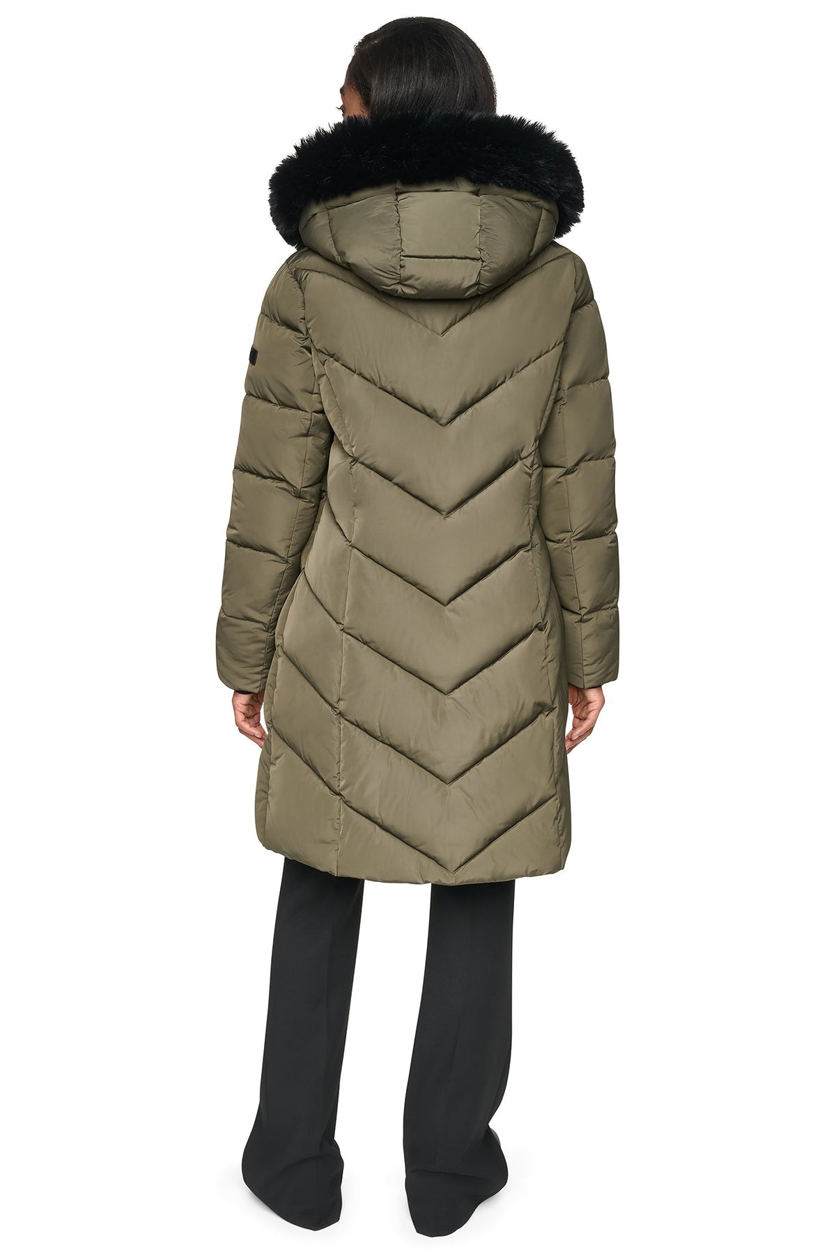 WALKER WITH FAUX FUR LINED HOOD