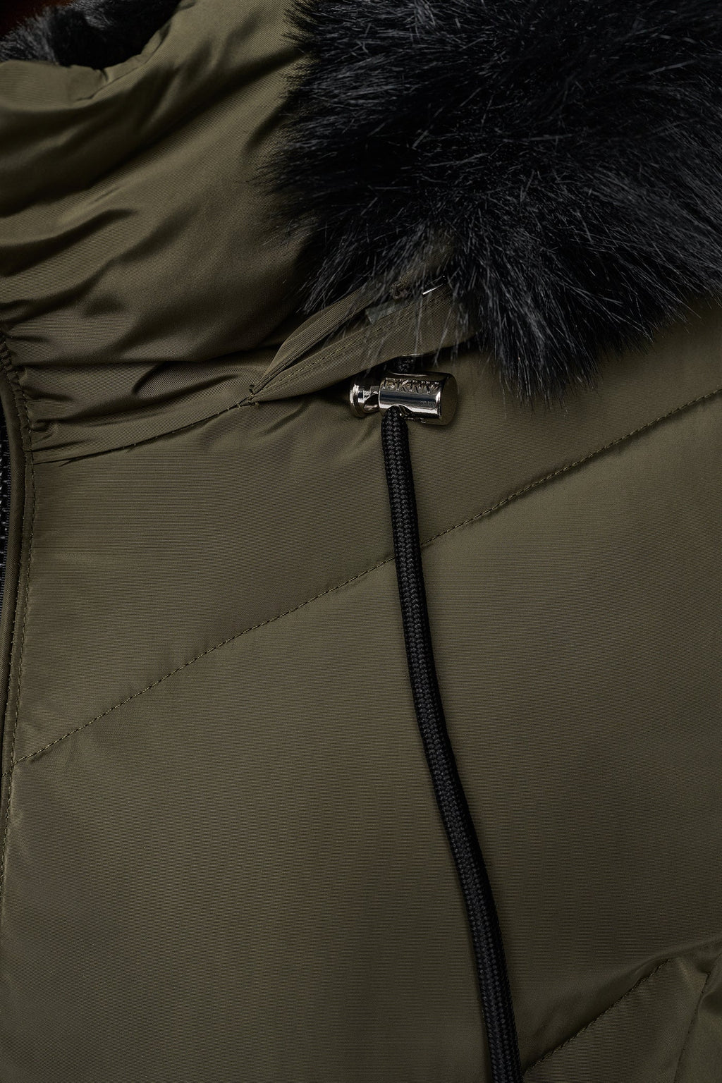 WALKER WITH FAUX FUR LINED HOOD