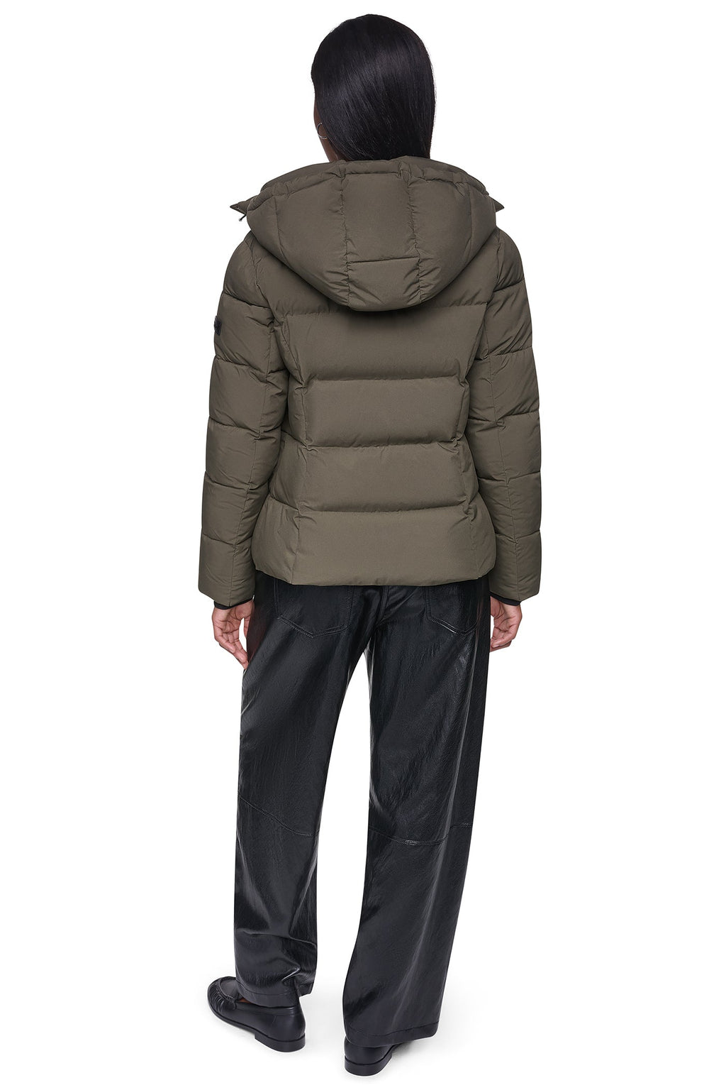 STRETCH HOODED PUFFER JACKET