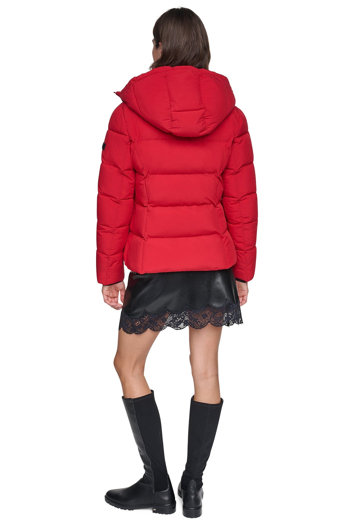 STRETCH HOODED PUFFER JACKET
