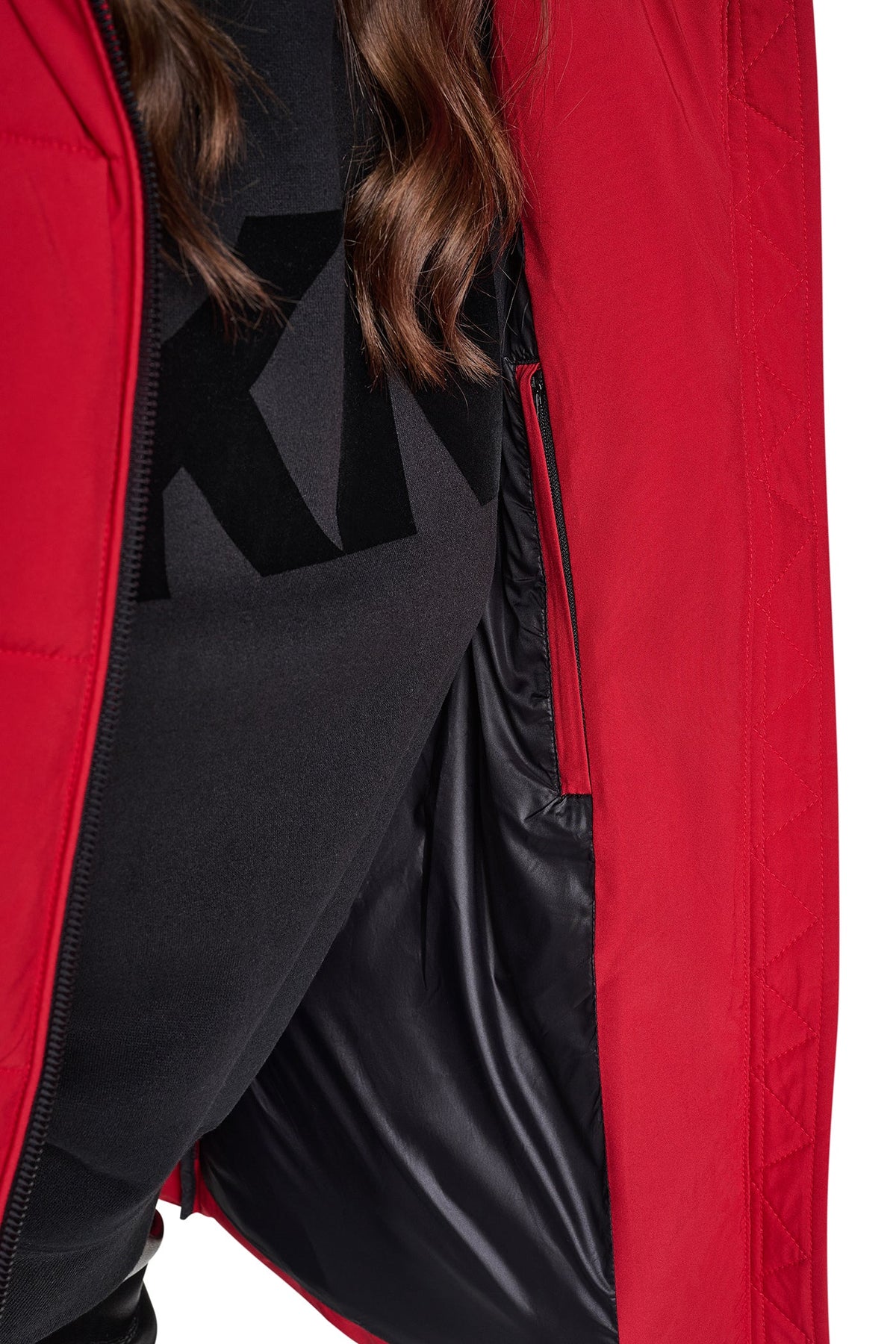 STRETCH HOODED PUFFER JACKET
