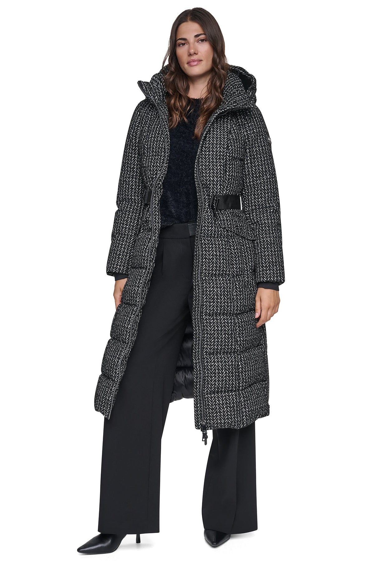MAXI PUFFER WITH BELT