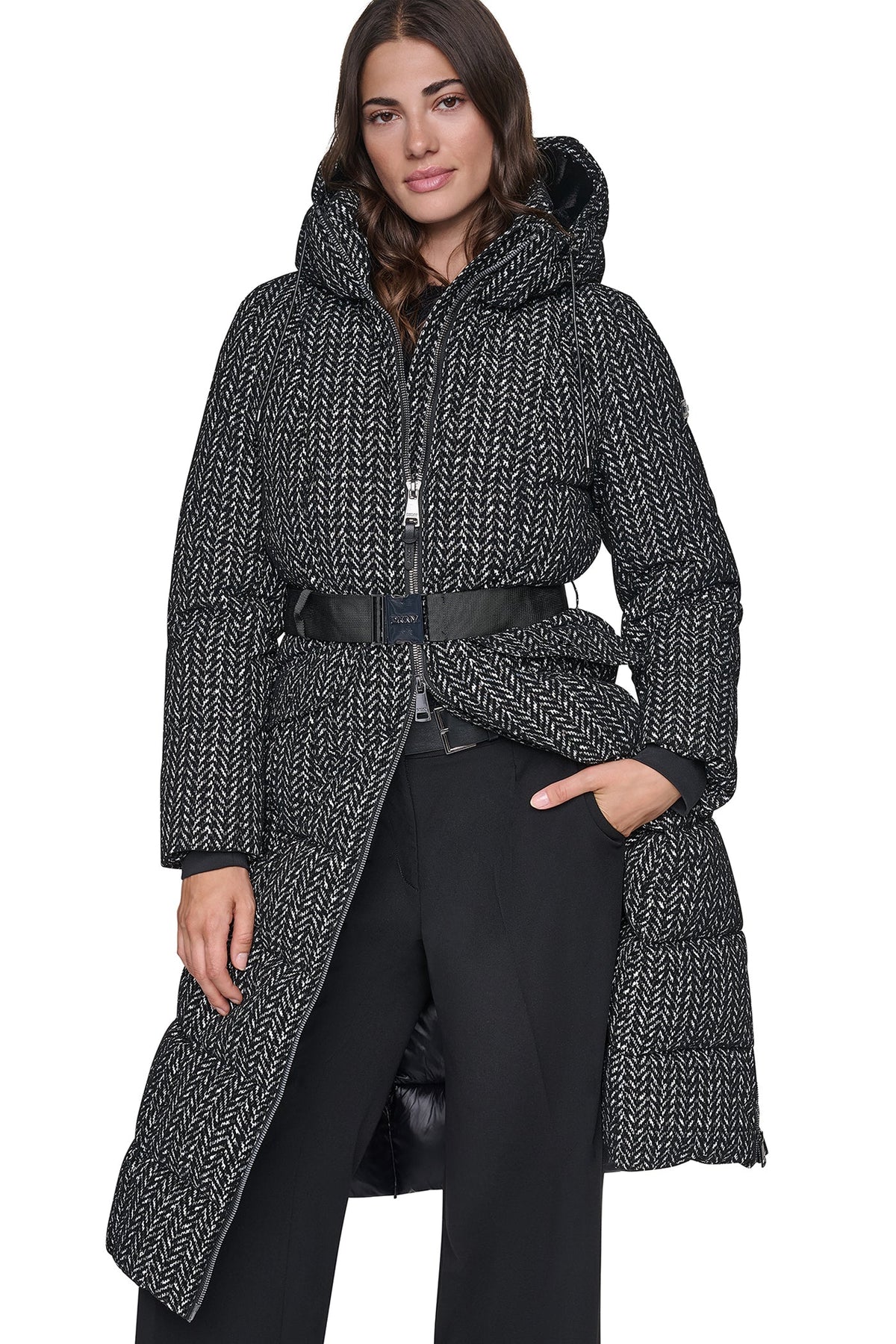 MAXI PUFFER WITH BELT