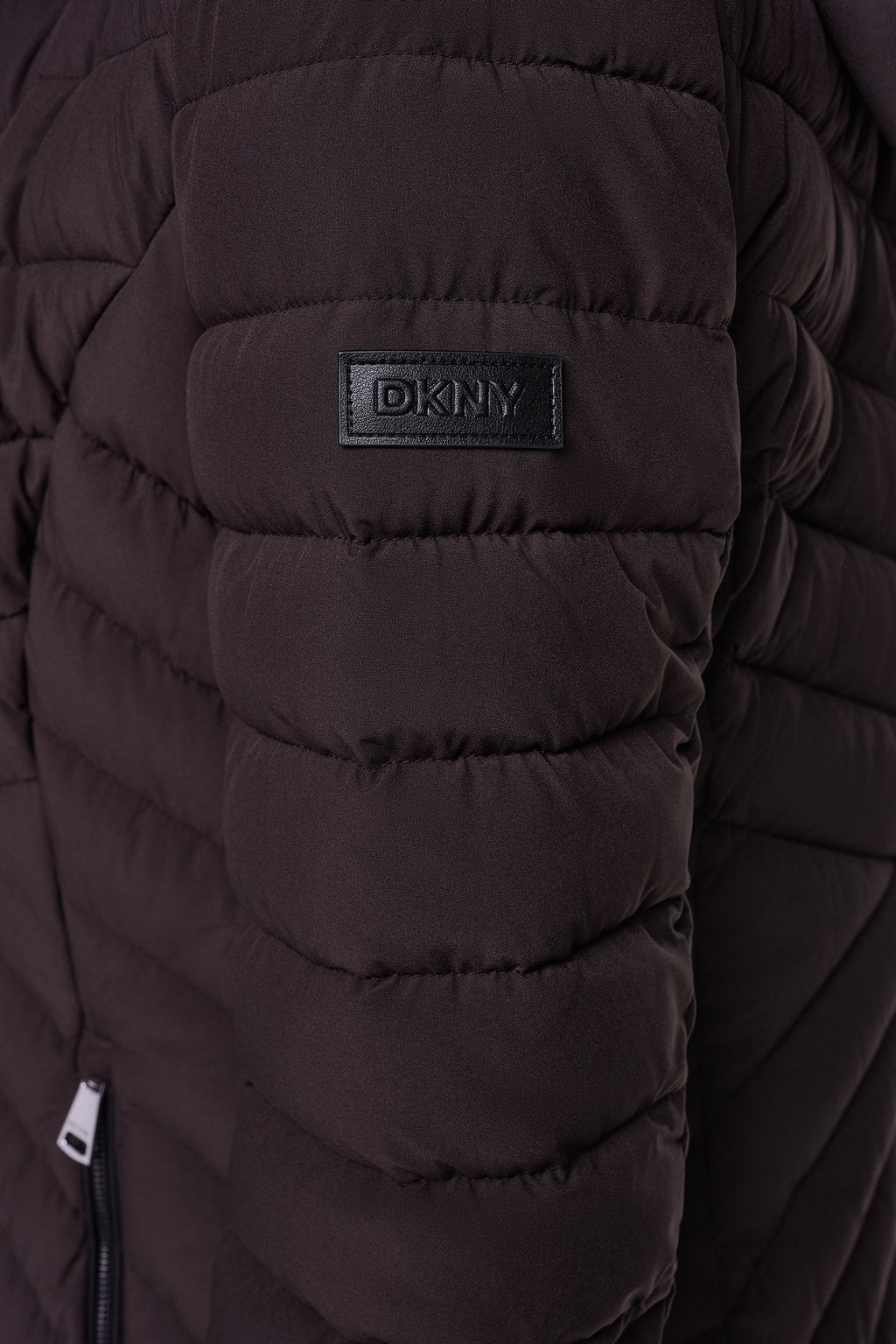 BIB FRONT HOODED PUFFER
