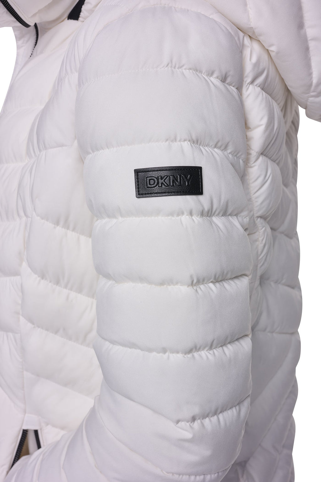 BIB FRONT HOODED PUFFER