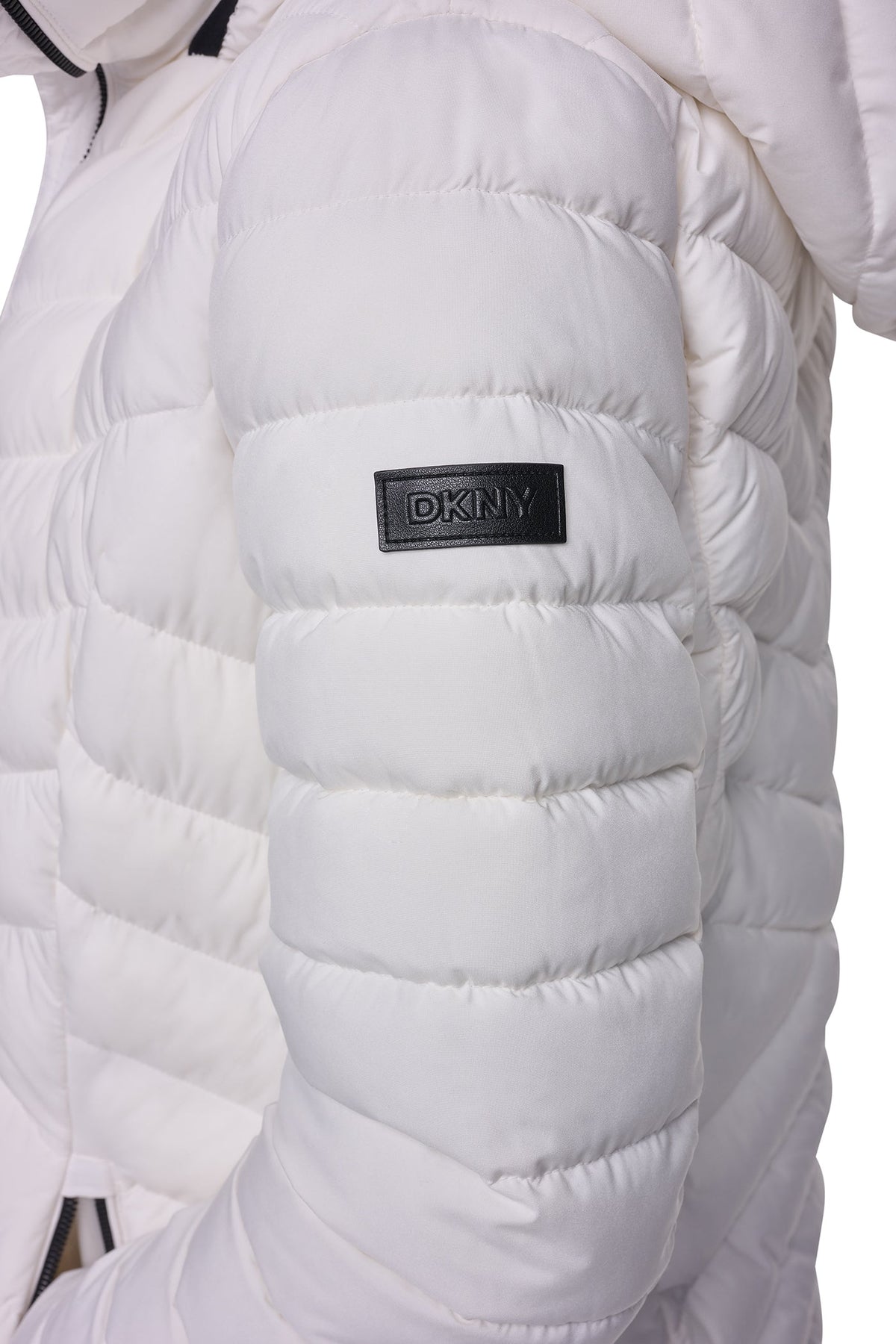 BIB FRONT HOODED PUFFER