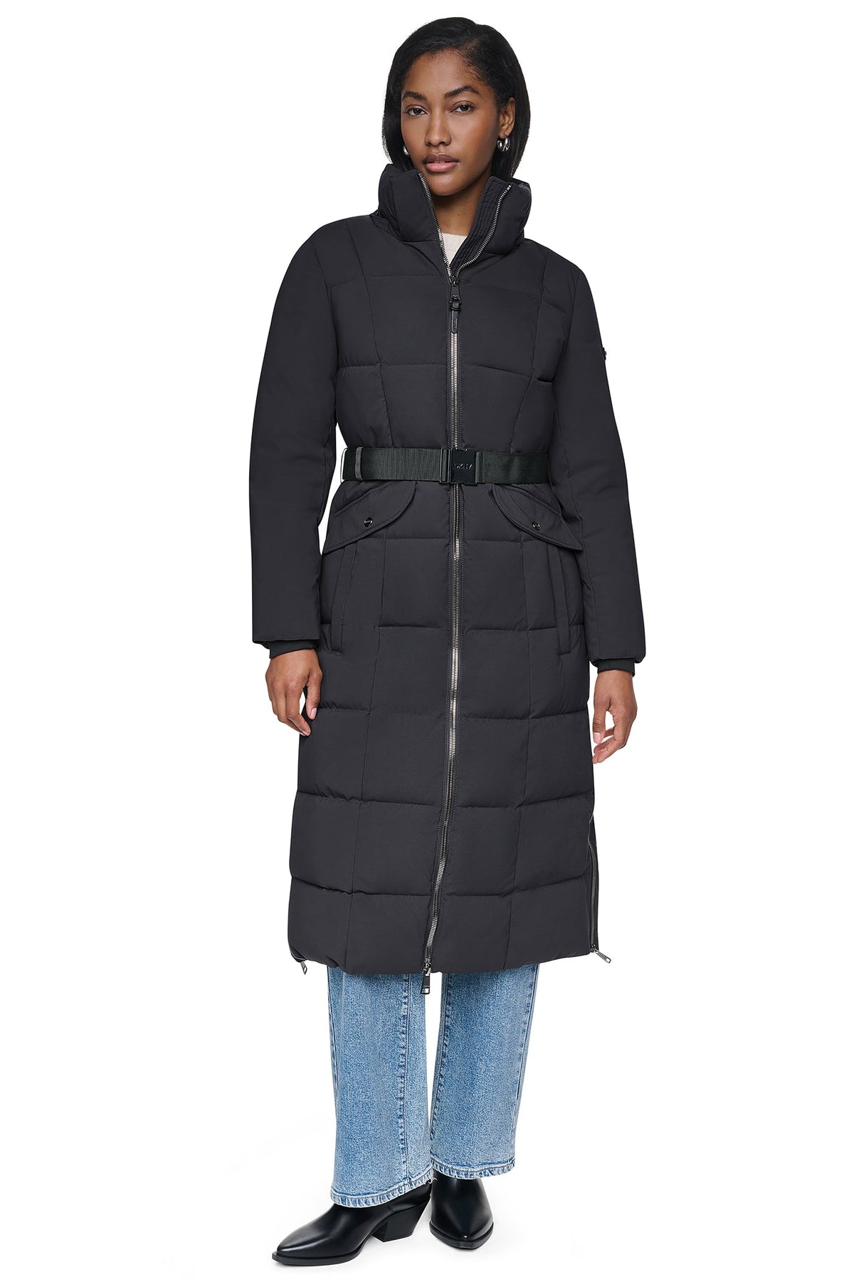 MAXI PUFFER WITH BELT