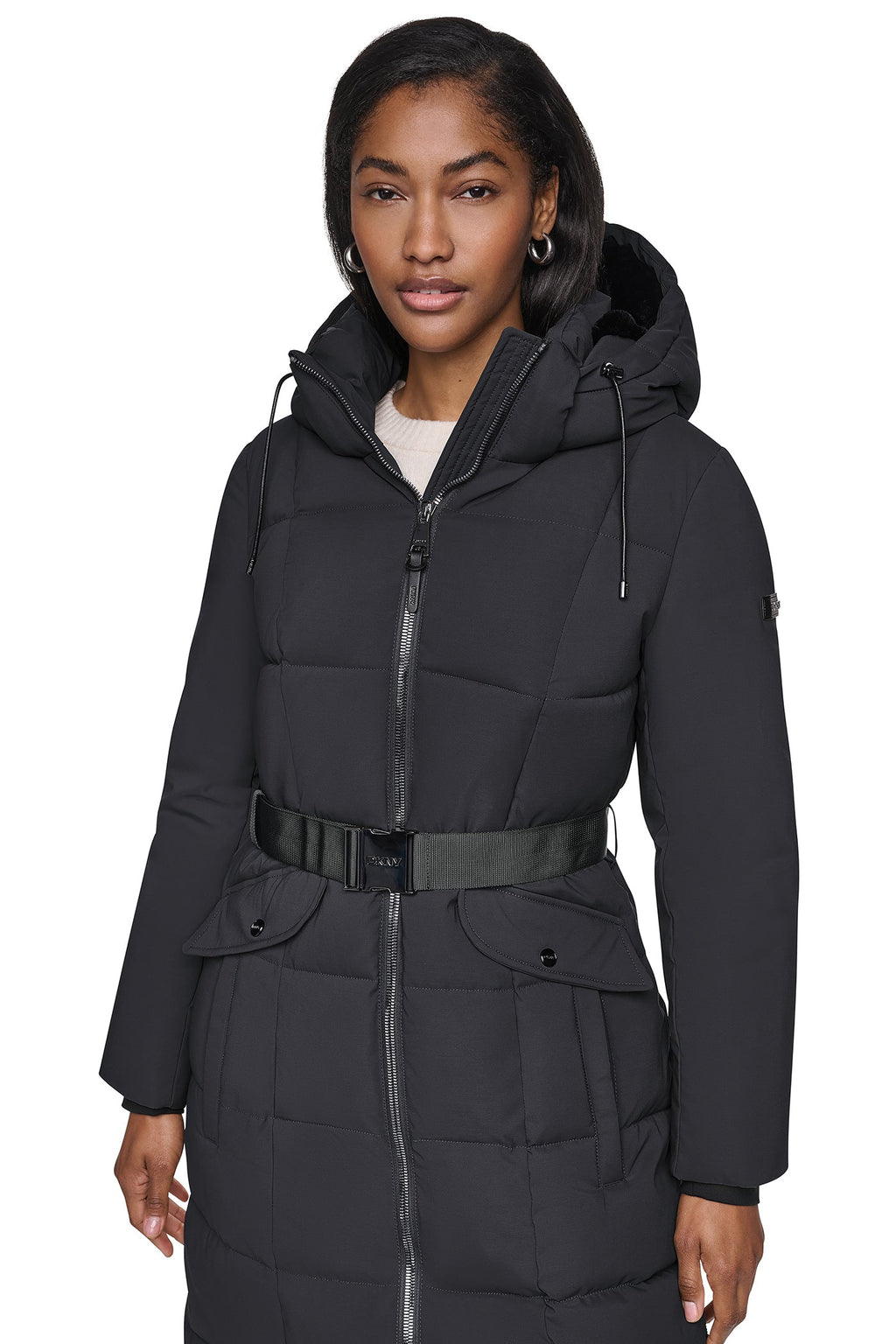 MAXI PUFFER WITH BELT
