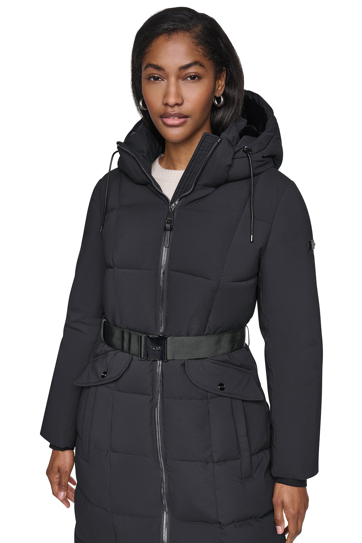 MAXI PUFFER WITH BELT