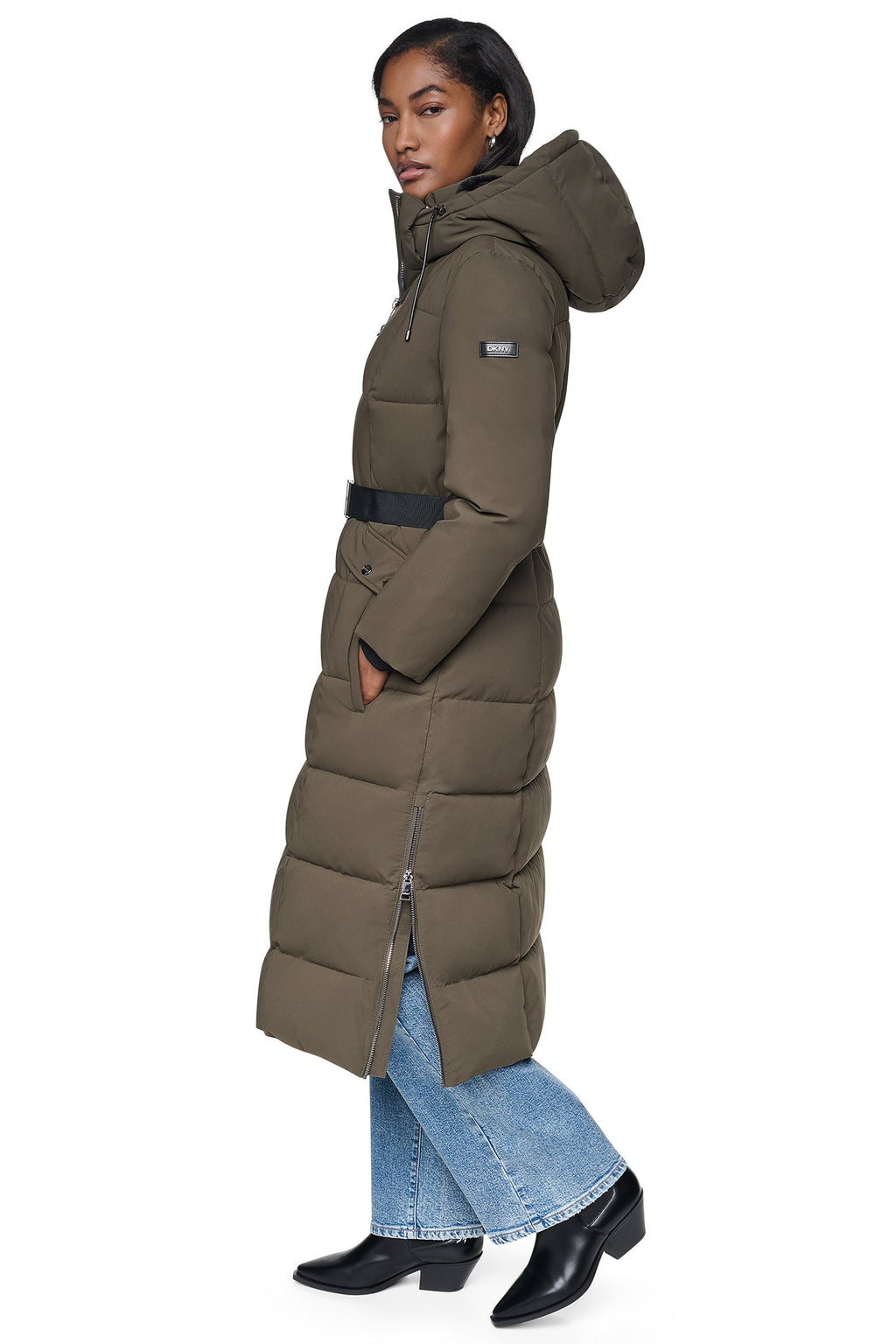 MAXI PUFFER WITH BELT