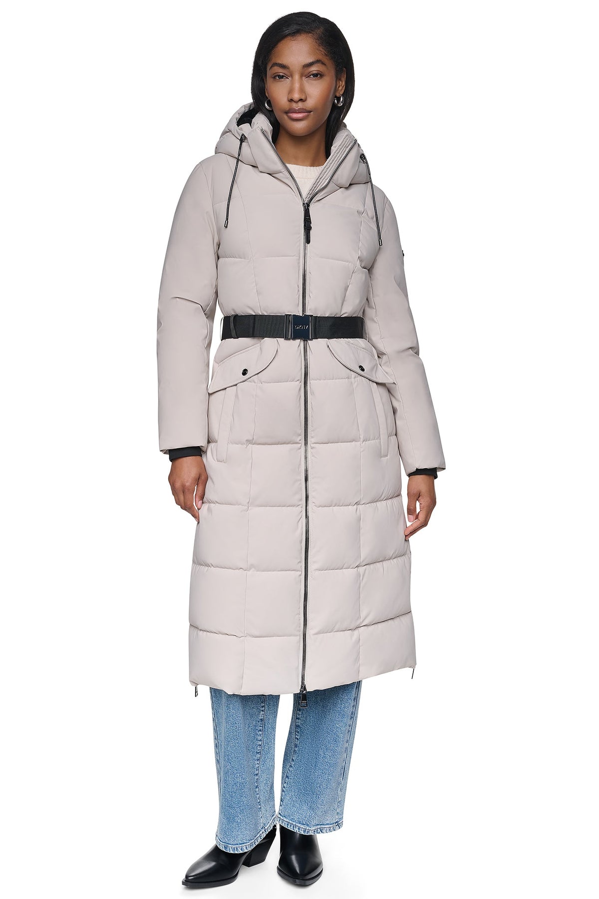 MAXI PUFFER WITH BELT