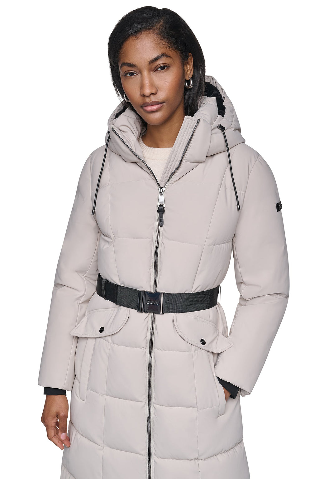 MAXI PUFFER WITH BELT