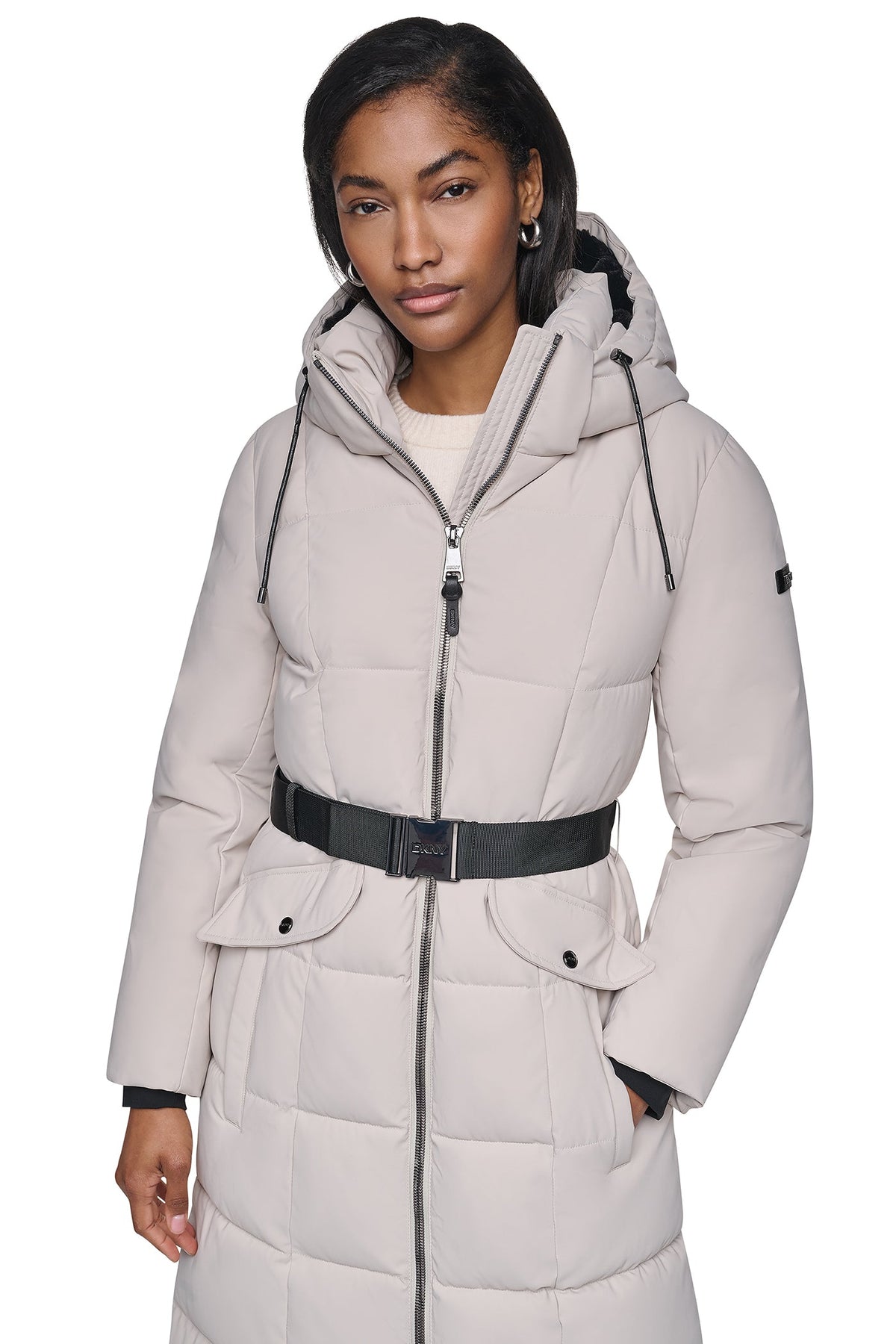 MAXI PUFFER WITH BELT