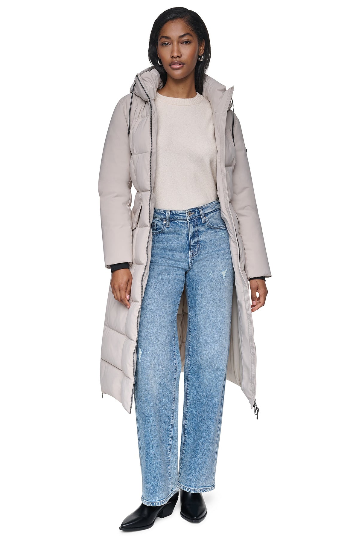 MAXI PUFFER WITH BELT