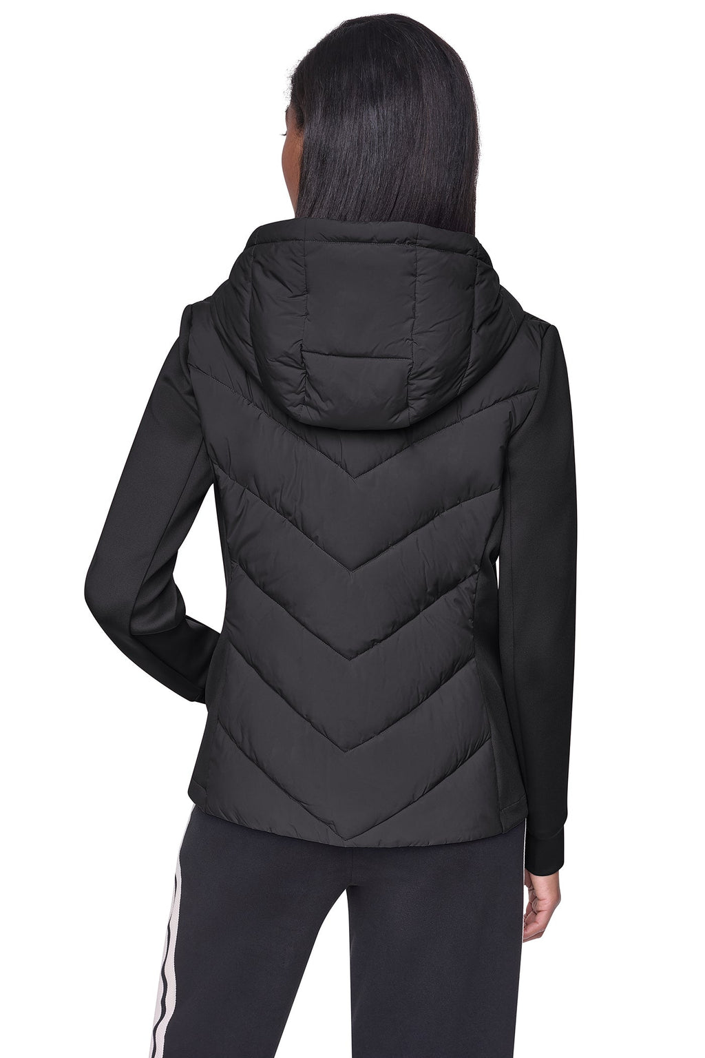 MIXED MEDIA PACKABLE JACKET