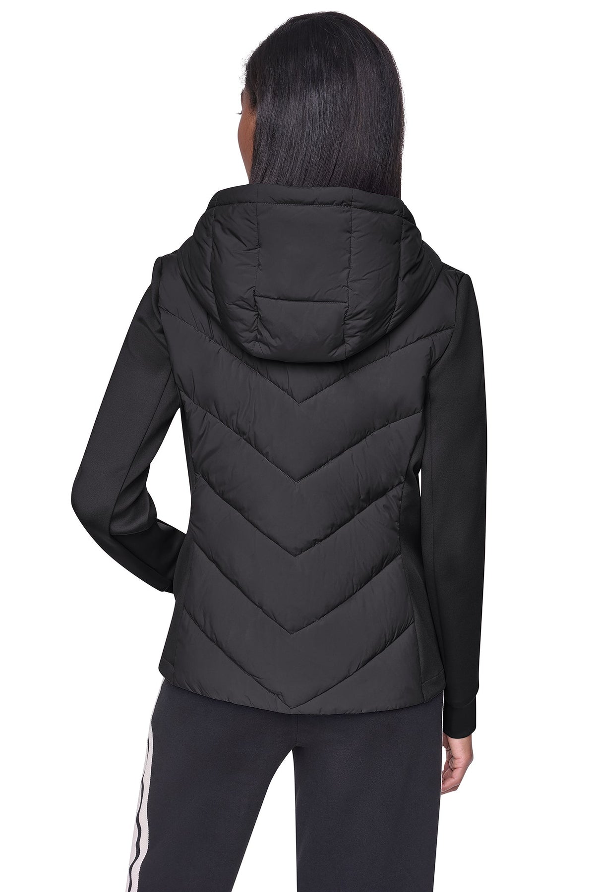 MIXED MEDIA PACKABLE JACKET