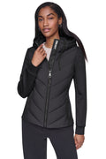 MIXED MEDIA PACKABLE JACKET