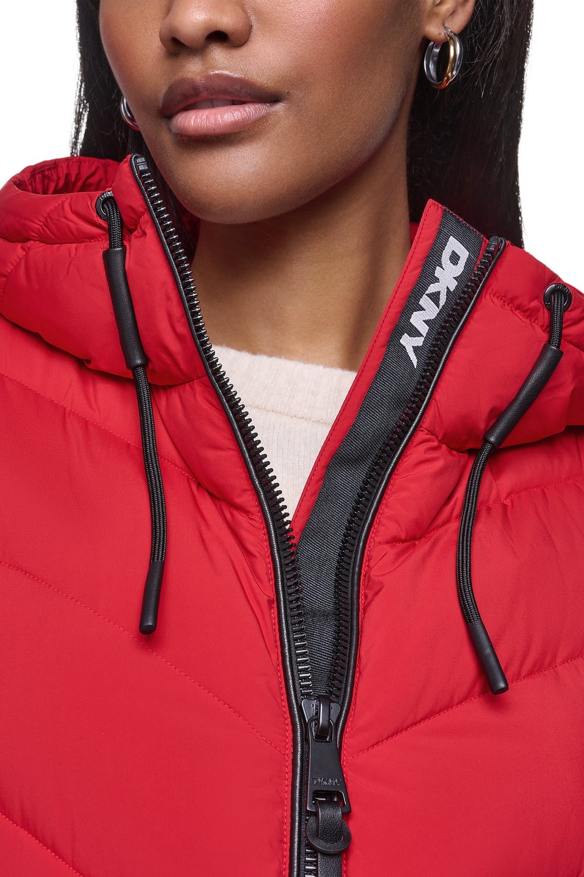 MIXED MEDIA PACKABLE JACKET