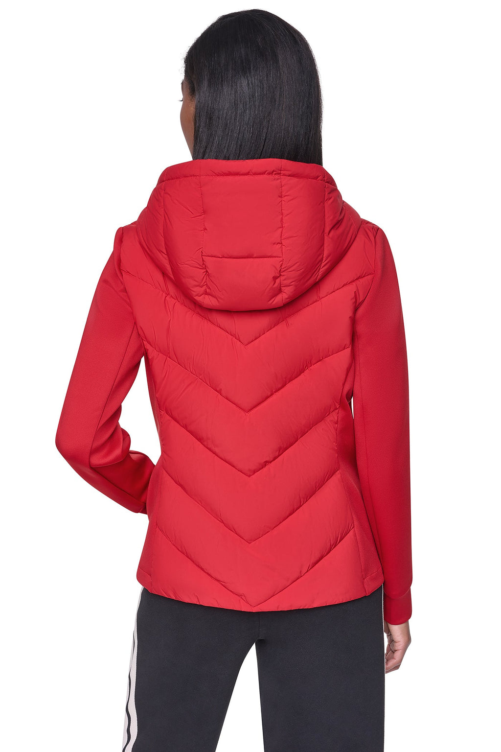 MIXED MEDIA PACKABLE JACKET
