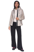 MIXED MEDIA PACKABLE JACKET